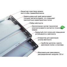Полка СТФ 1200х400