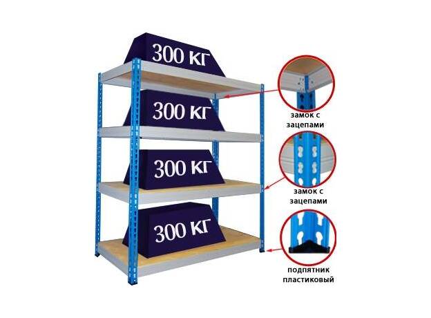 Стеллаж складской МКФ 18764-2,5
